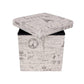 Linen Like Fabric Ottoman FredCo