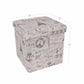 Linen Like Fabric Ottoman FredCo