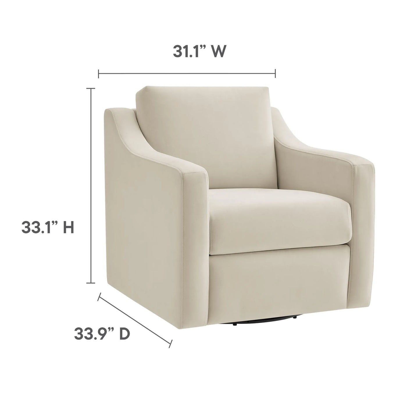 Liora Performance Velvet Armchair by Modway EEI-7282 FredCo