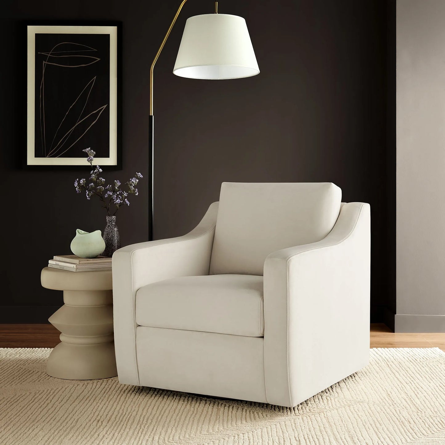 Liora Performance Velvet Armchair by Modway EEI-7282 FredCo