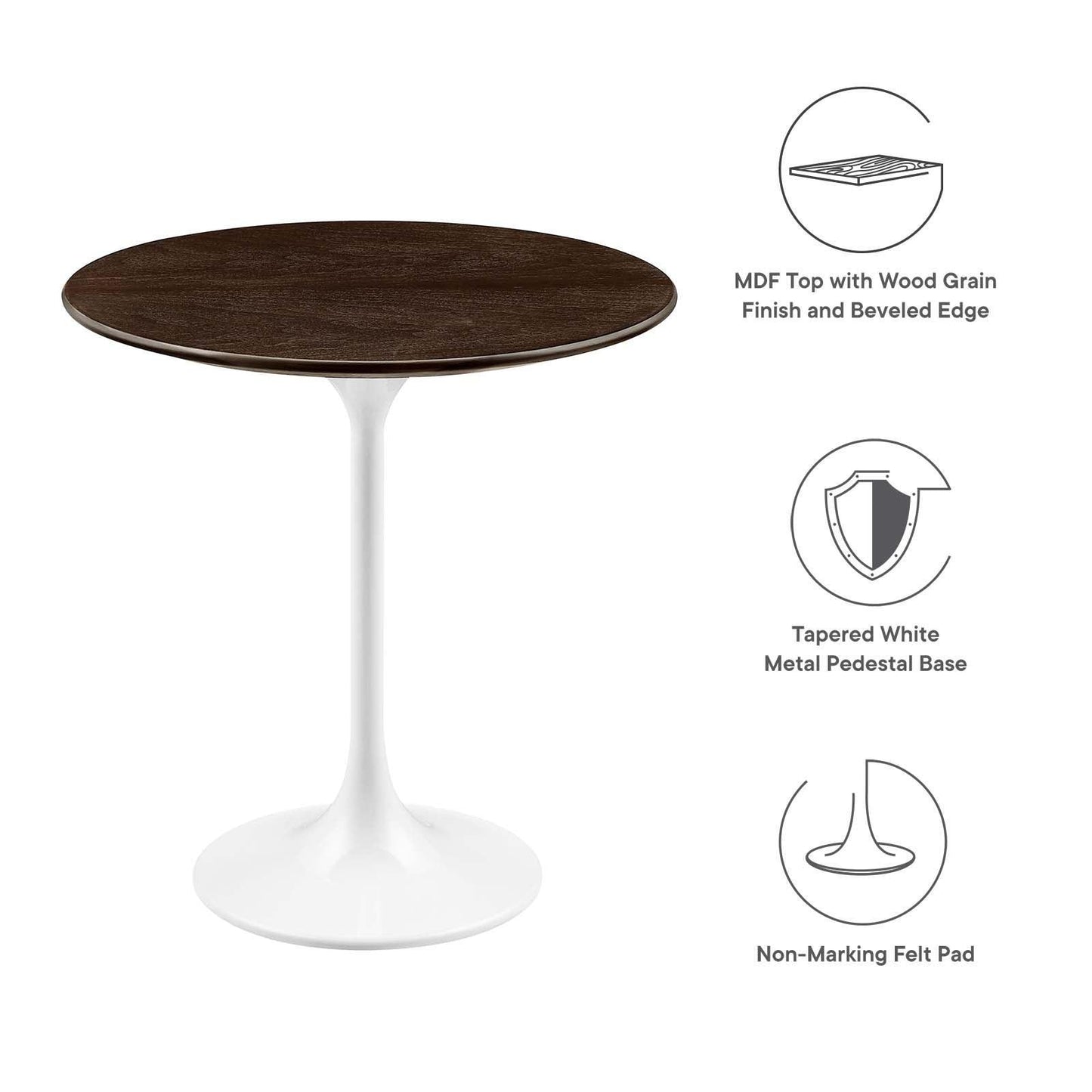 Lippa 20" Round Side Table, EEI-5679 FredCo