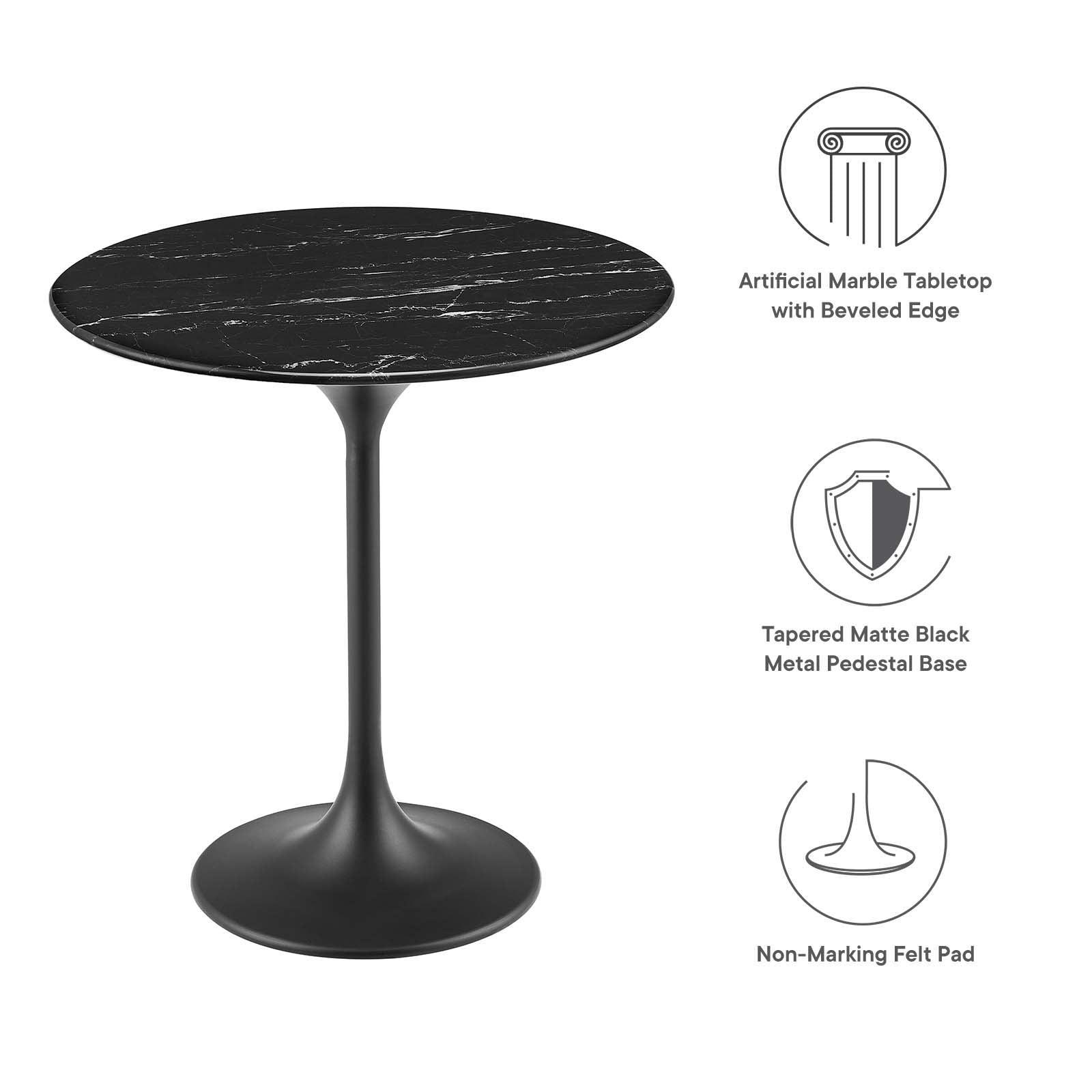 Lippa 20" Round Side Table, EEI-5690 FredCo
