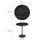 Lippa 20" Round Side Table, EEI-5690 FredCo