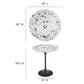Lippa 20" Round Terrazzo Side Table, EEI-5692 FredCo