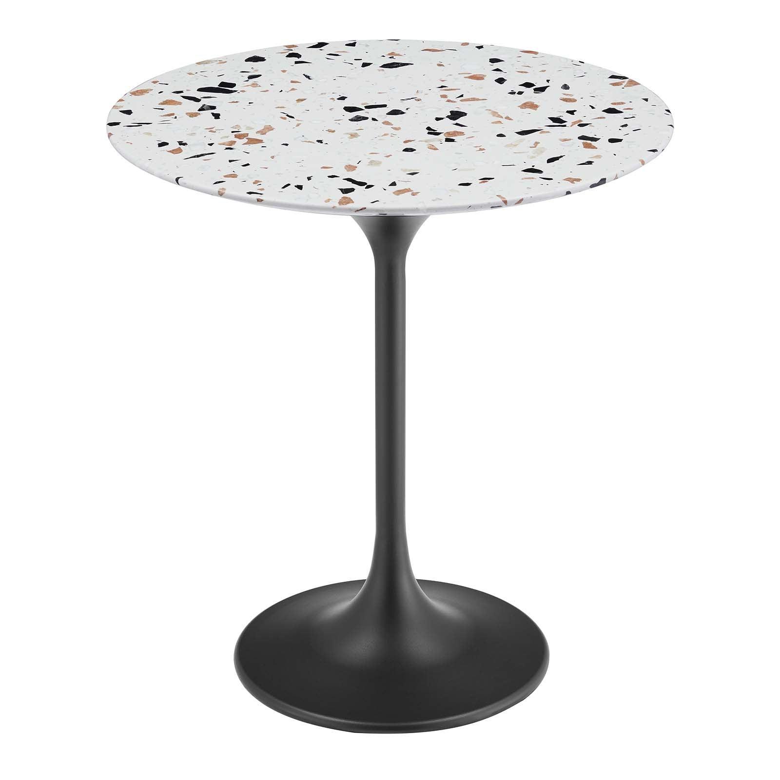 Lippa 20" Round Terrazzo Side Table, EEI-5692 FredCo