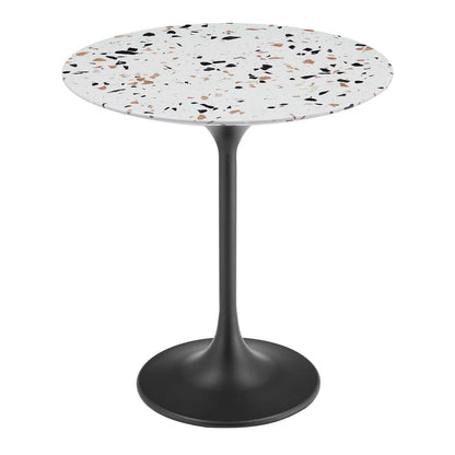 Lippa 20" Round Terrazzo Side Table, EEI-5692 FredCo