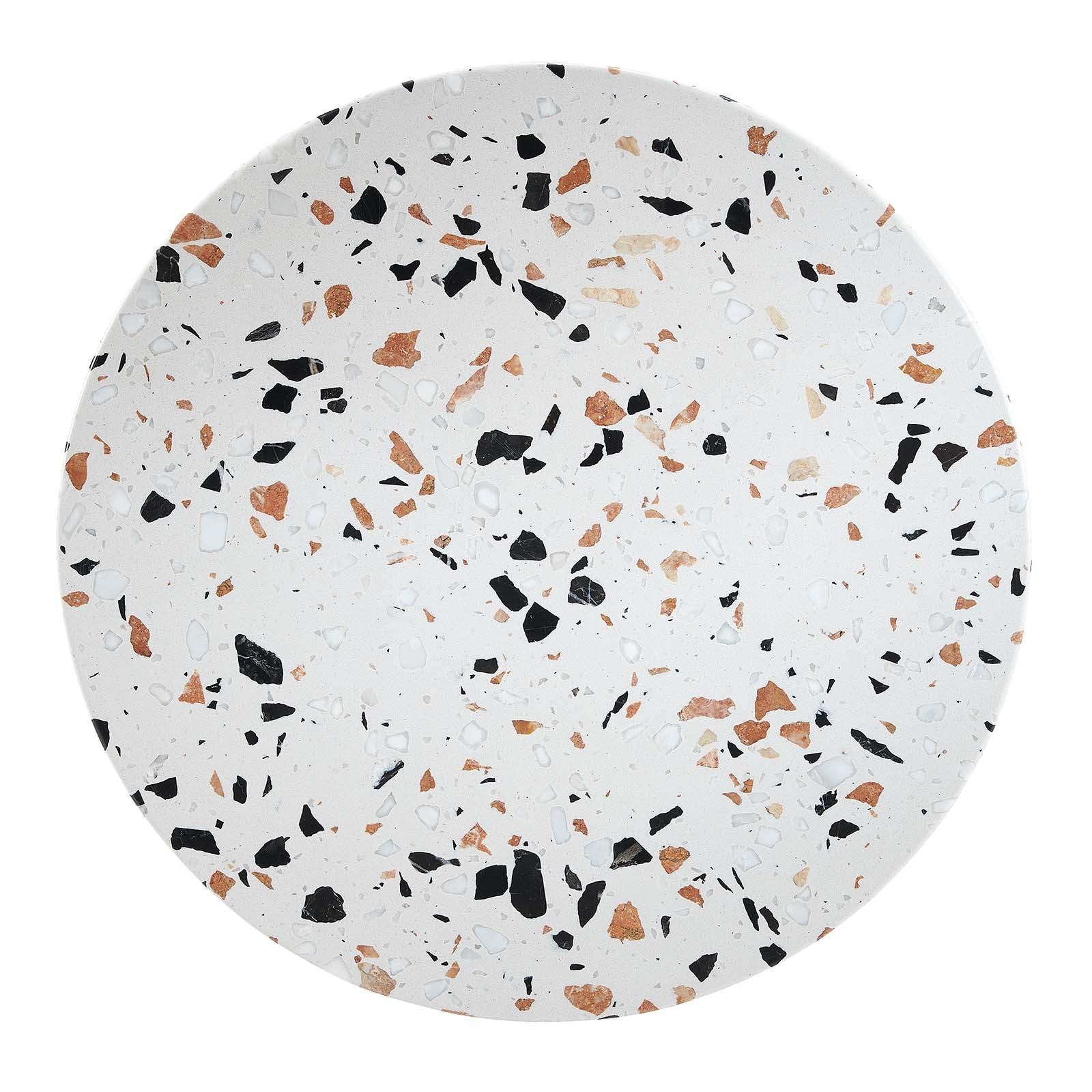 Lippa 20" Round Terrazzo Side Table, EEI-5692 FredCo