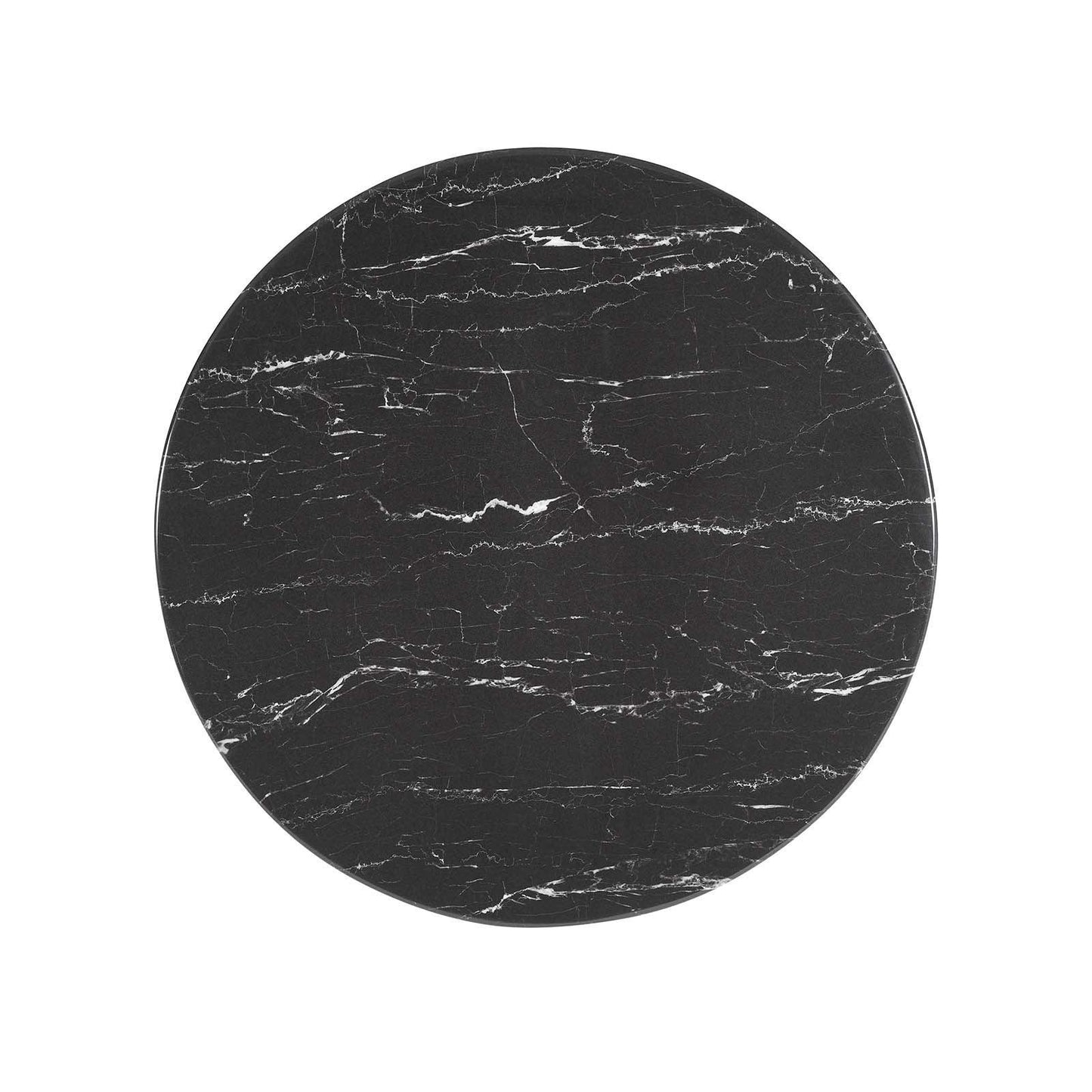 Lippa 28" Round Artificial Marble Dining Table, EEI-5224 FredCo