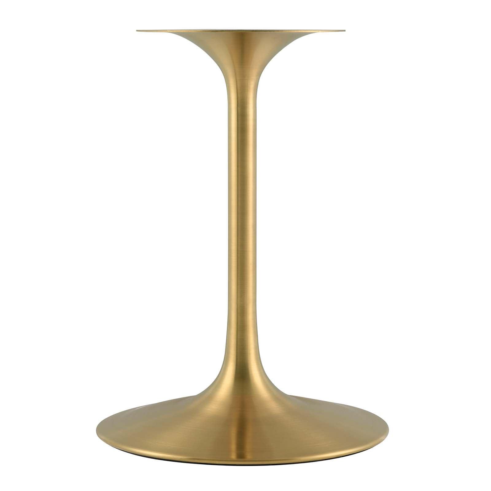 Lippa 28" Round Artificial Marble Dining Table, EEI-5224 FredCo