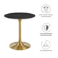 Lippa 28" Round Artificial Marble Dining Table, EEI-5224 FredCo