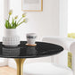 Lippa 28" Round Artificial Marble Dining Table, EEI-5224 FredCo