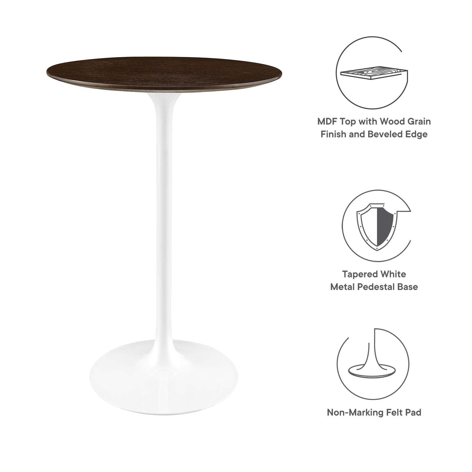 Lippa 28" Round Bar Table, EEI-5199 FredCo