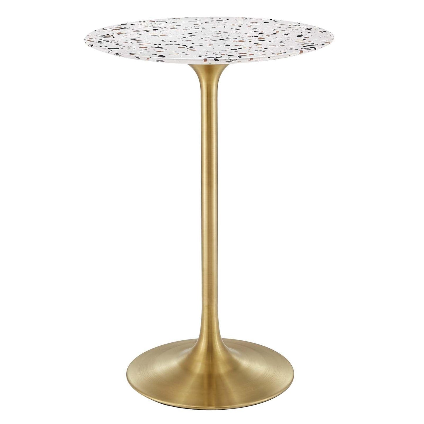 Lippa 28" Round Terrazzo Bar Table, EEI-5708 FredCo