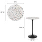 Lippa 28" Round Terrazzo Bar Table, EEI-5709 FredCo
