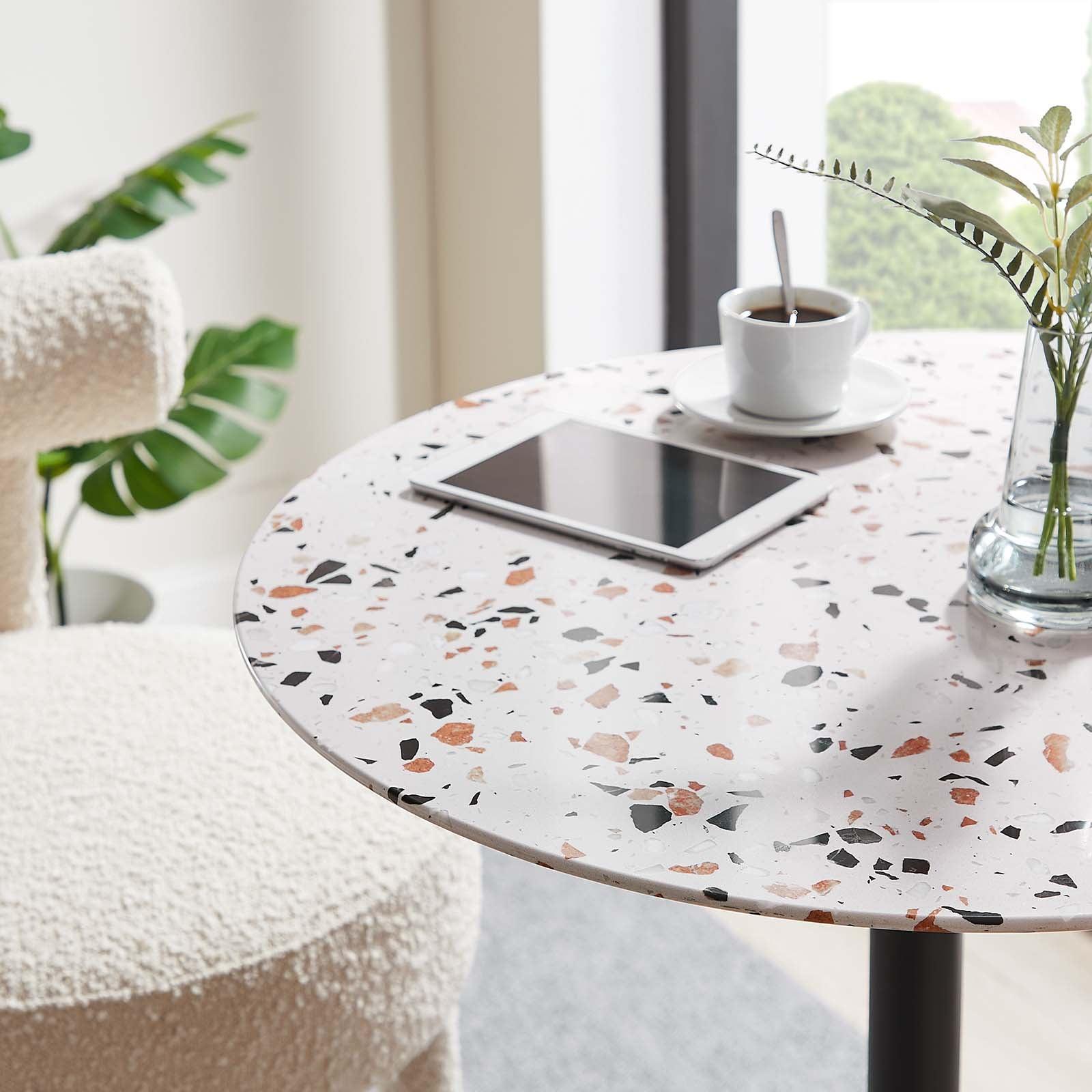 Lippa 28" Round Terrazzo Bar Table, EEI-5709 FredCo