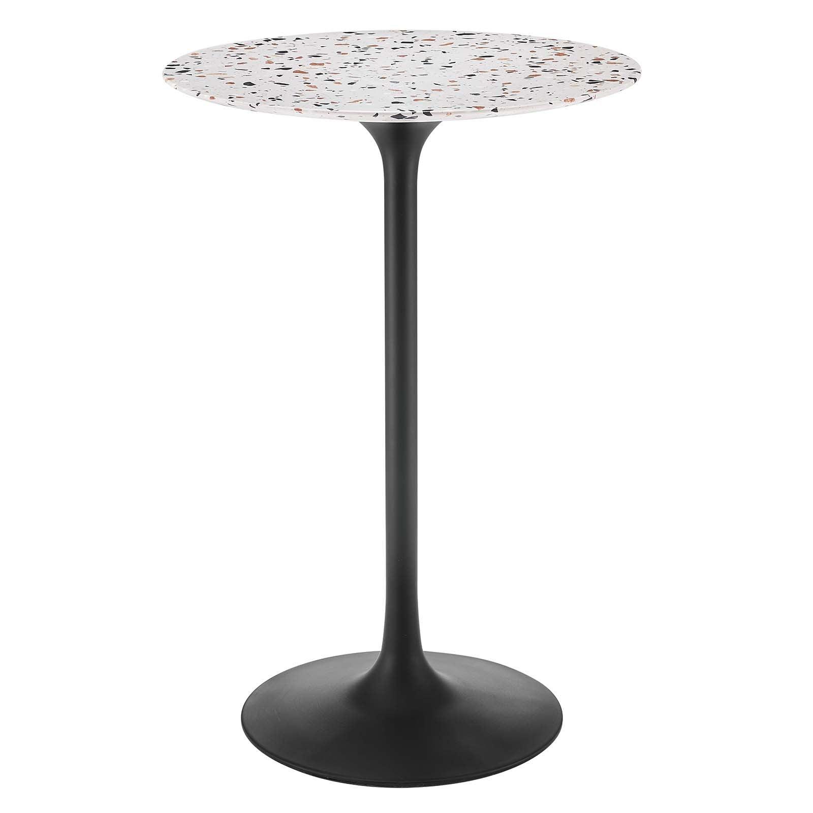 Lippa 28" Round Terrazzo Bar Table, EEI-5709 FredCo