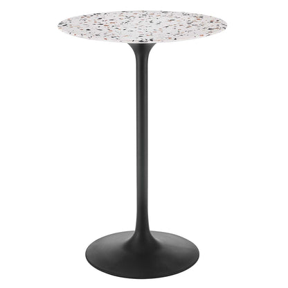 Lippa 28" Round Terrazzo Bar Table, EEI-5709 FredCo
