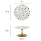 Lippa 28" Round Terrazzo Coffee Table, EEI-5711 FredCo