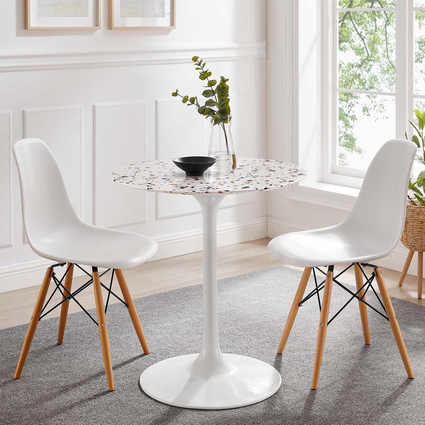 Lippa 28" Round Terrazzo Dining Table, EEI-5697 FredCo