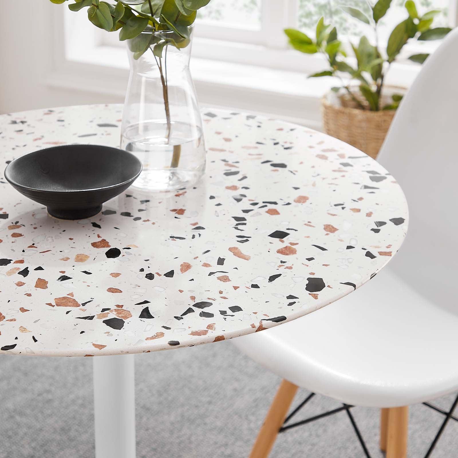Lippa 28" Round Terrazzo Dining Table, EEI-5697 FredCo