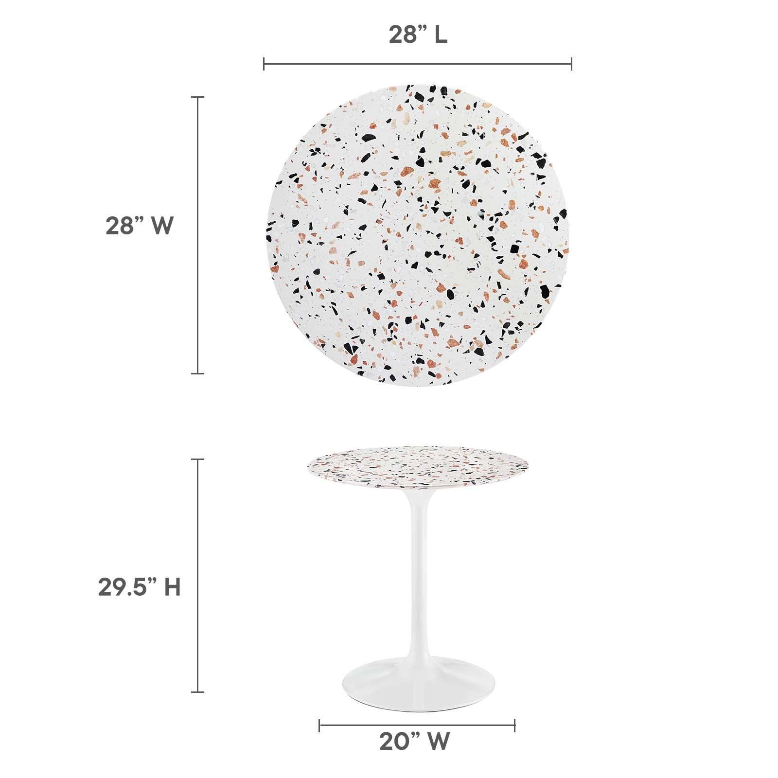 Lippa 28" Round Terrazzo Dining Table, EEI-5697 FredCo