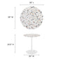 Lippa 28" Round Terrazzo Dining Table, EEI-5697 FredCo
