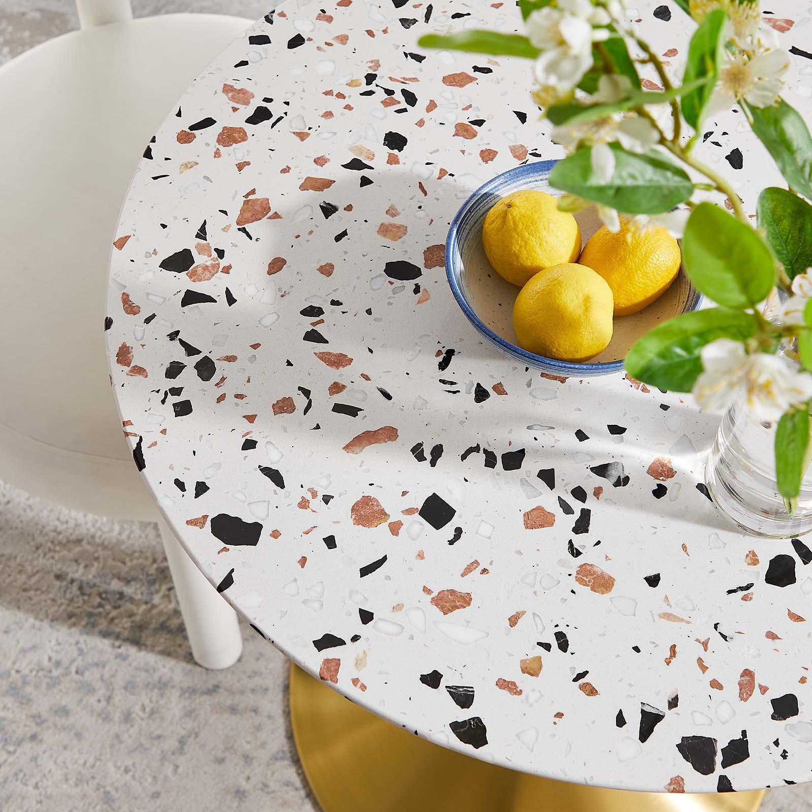 Lippa 28" Round Terrazzo Dining Table, EEI-5699 FredCo