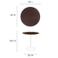 Lippa 28" Round Wood Dining Table, EEI-5155 FredCo