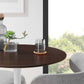 Lippa 28" Round Wood Dining Table, EEI-5155 FredCo