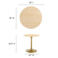 Lippa 28" Round Wood Dining Table, EEI-5213 FredCo