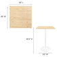 Lippa 28" Square Bar Table, EEI-5202 FredCo