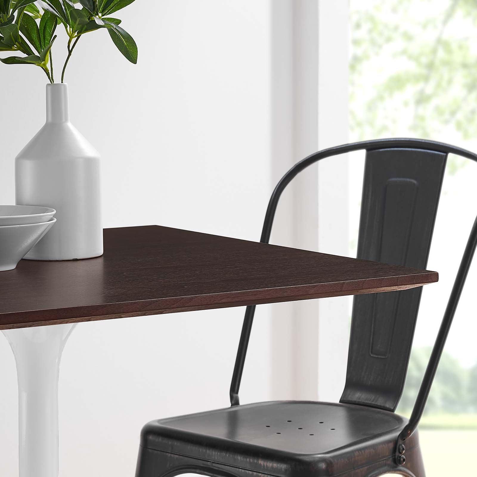 Lippa 28" Square Dining Table, EEI-5163 FredCo