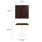 Lippa 28" Square Dining Table, EEI-5163 FredCo