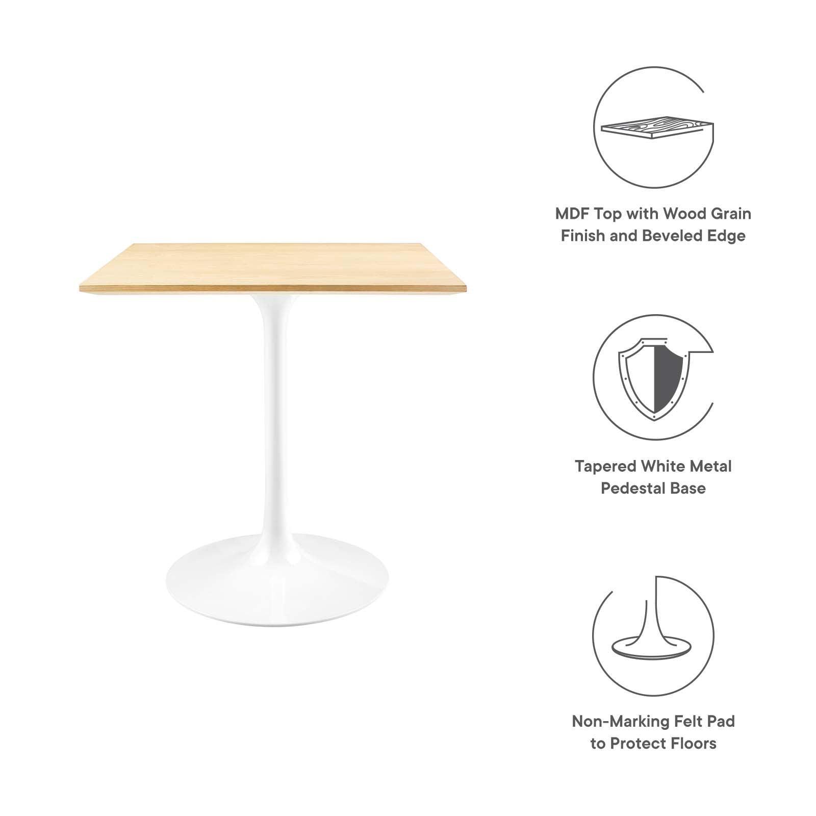 Lippa 28" Square Dining Table, EEI-5164 FredCo