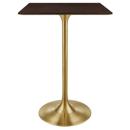 Lippa 28" Square Wood Bar Table, EEI-5531 FredCo