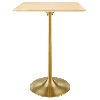 Lippa 28" Square Wood Bar Table, EEI-5532 FredCo
