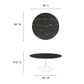Lippa 36" Round Artificial Marble Coffee Table, EEI-5191 FredCo