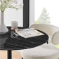 Lippa 36" Round Artificial Marble Dining Table, EEI-4868 FredCo