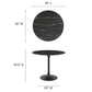 Lippa 36" Round Artificial Marble Dining Table, EEI-4868 FredCo