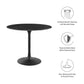 Lippa 36" Round Artificial Marble Dining Table, EEI-4868 FredCo