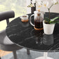 Lippa 36" Round Artificial Marble Dining Table, EEI-5168 FredCo