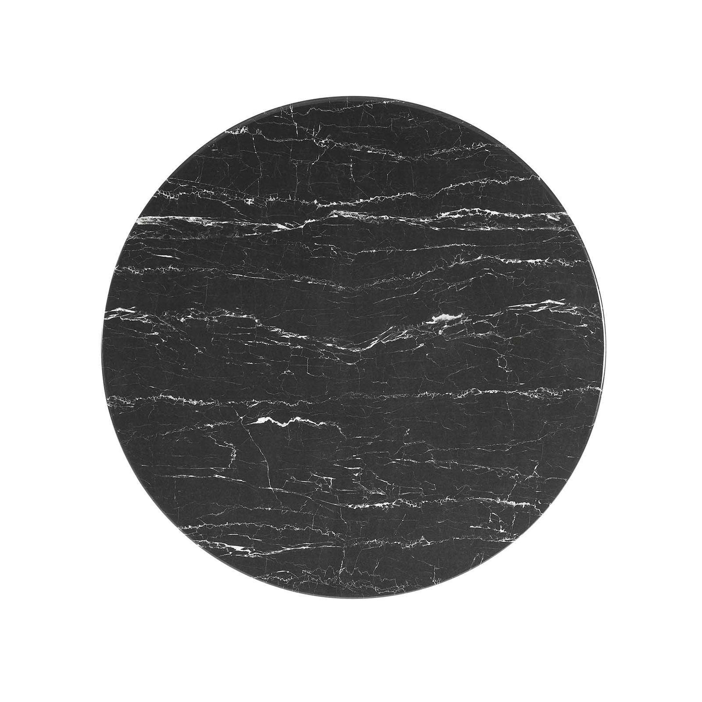 Lippa 36" Round Artificial Marble Dining Table, EEI-5225 FredCo