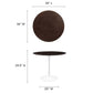 Lippa 36" Round Dining Table, EEI-5157 FredCo