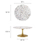 Lippa 36" Round Terrazzo Coffee Table, EEI-5720 FredCo