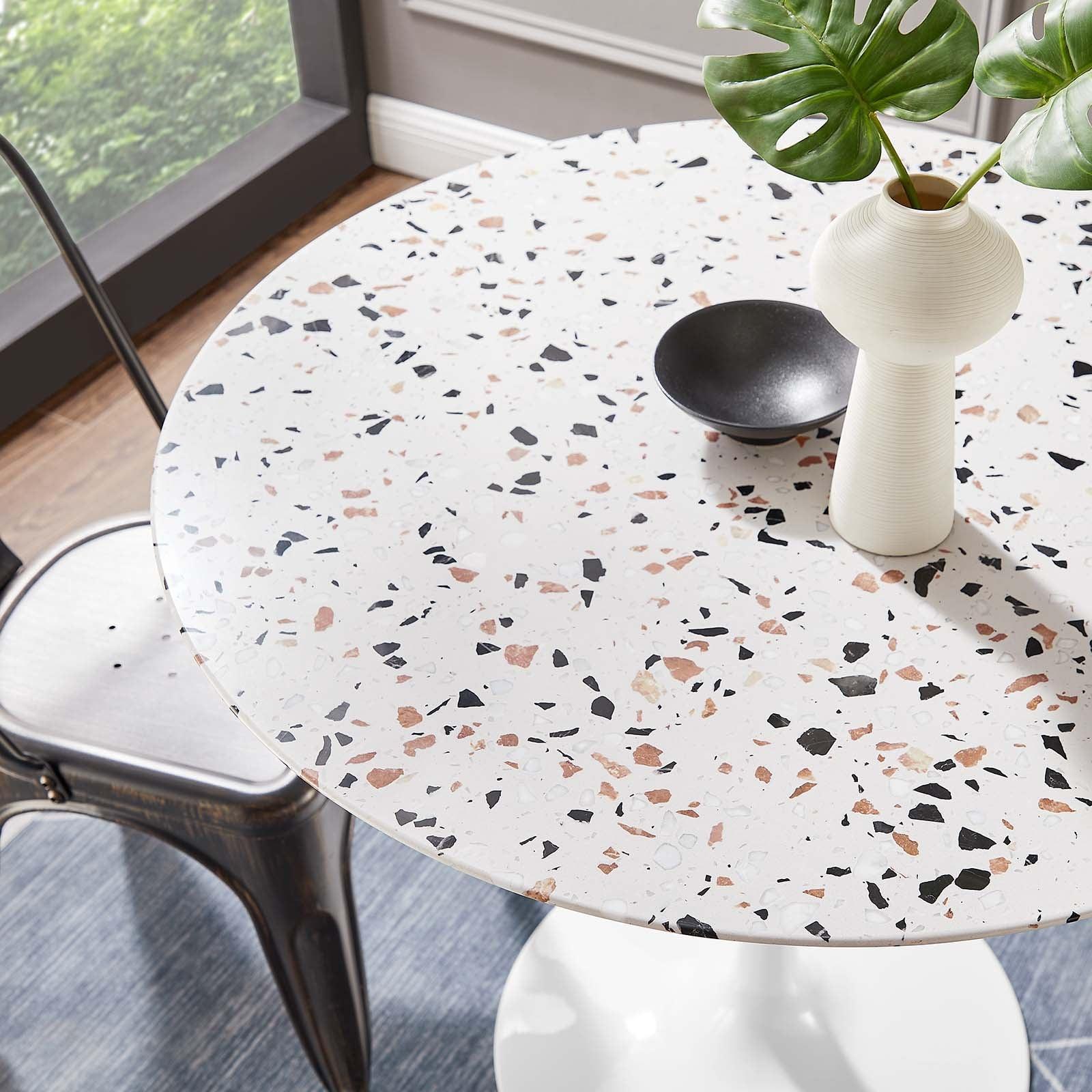 Lippa 36" Round Terrazzo Dining Table, EEI-5713 FredCo