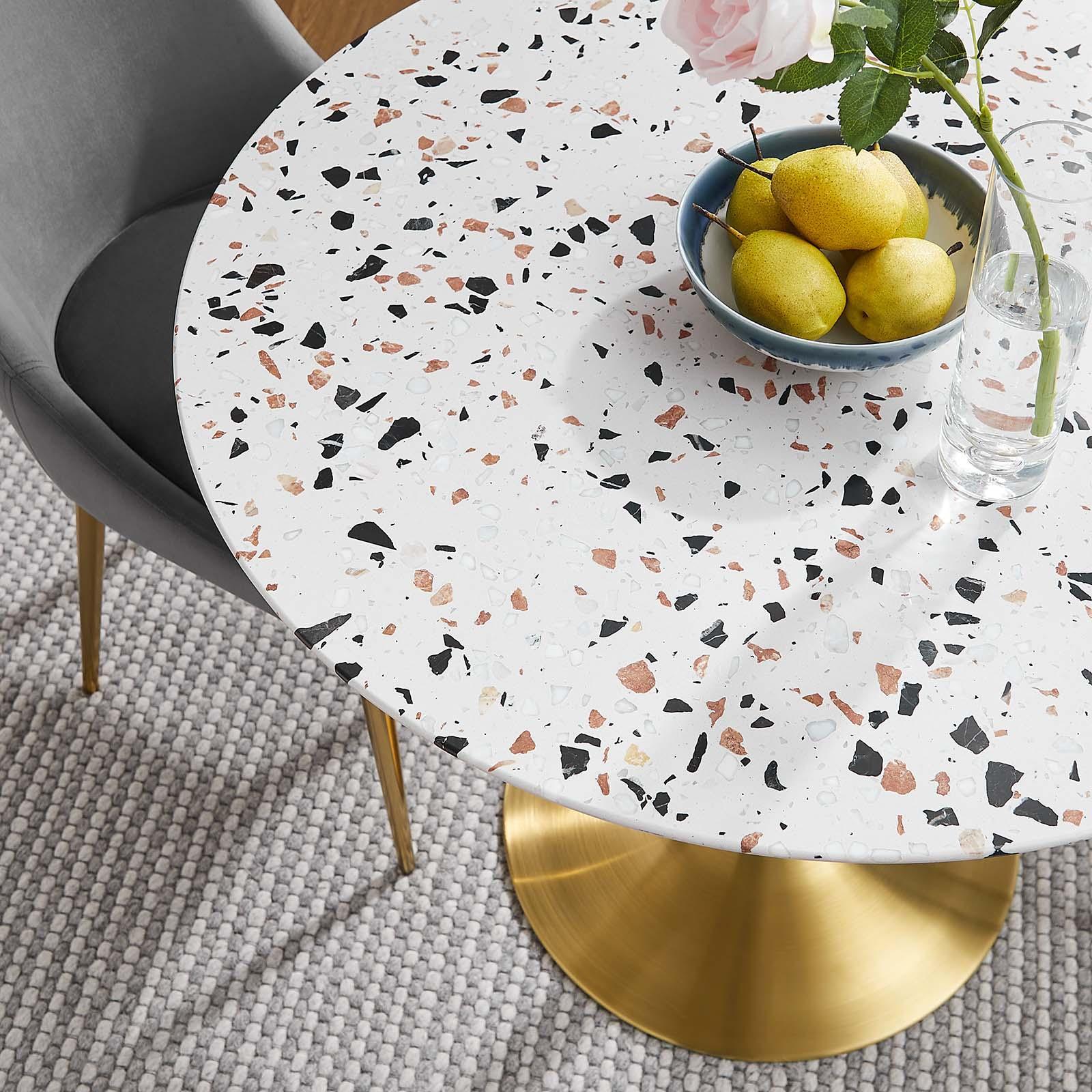 Lippa 36" Round Terrazzo Dining Table, EEI-5715 FredCo