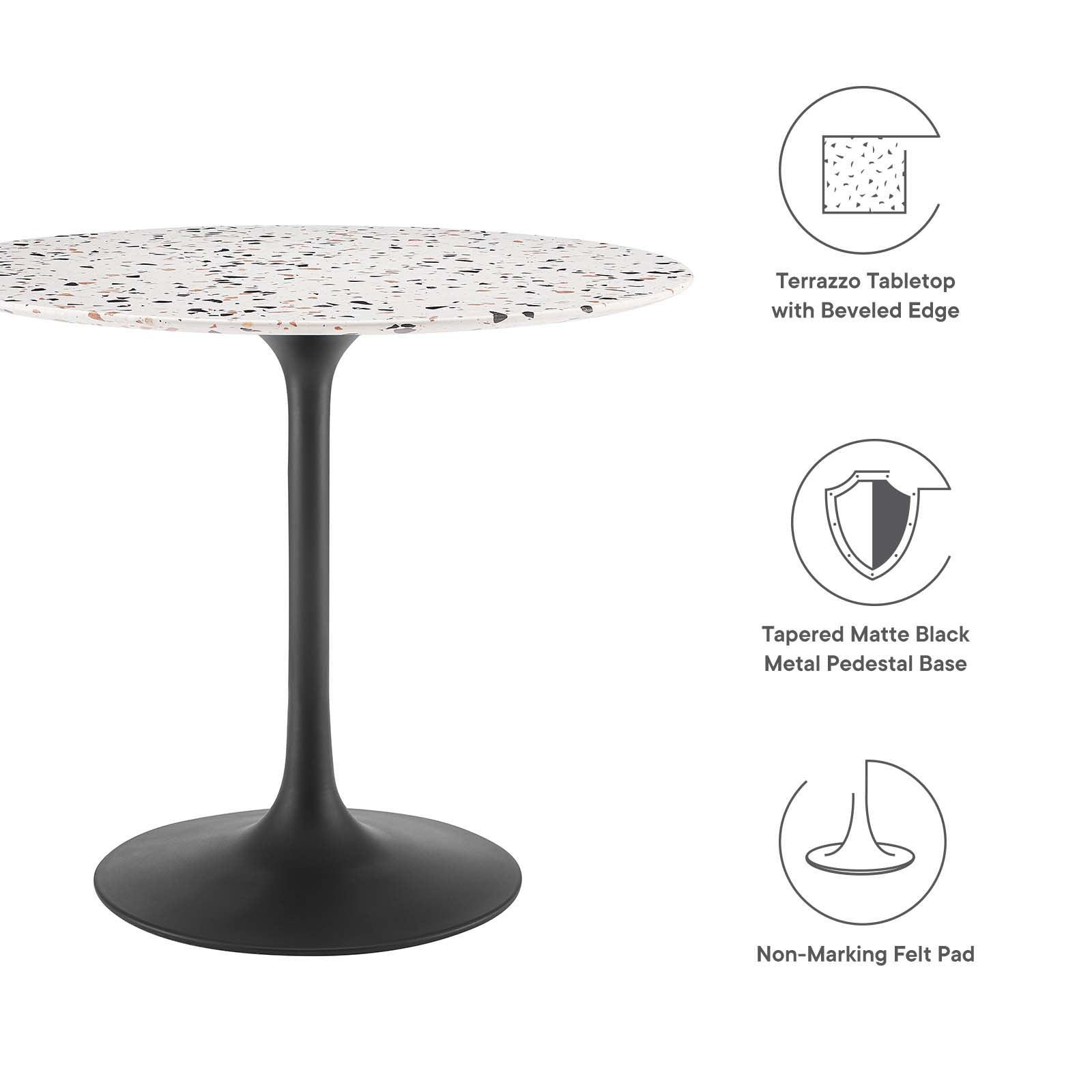 Lippa 36" Round Terrazzo Dining Table, EEI-5716 FredCo