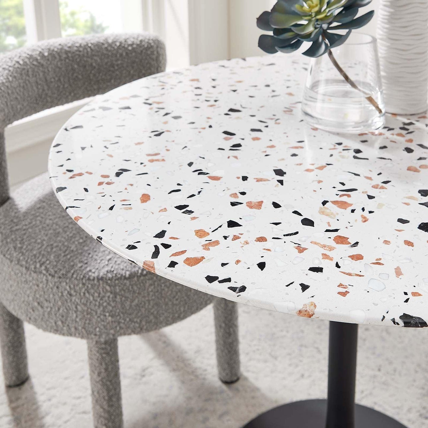 Lippa 36" Round Terrazzo Dining Table, EEI-5716 FredCo