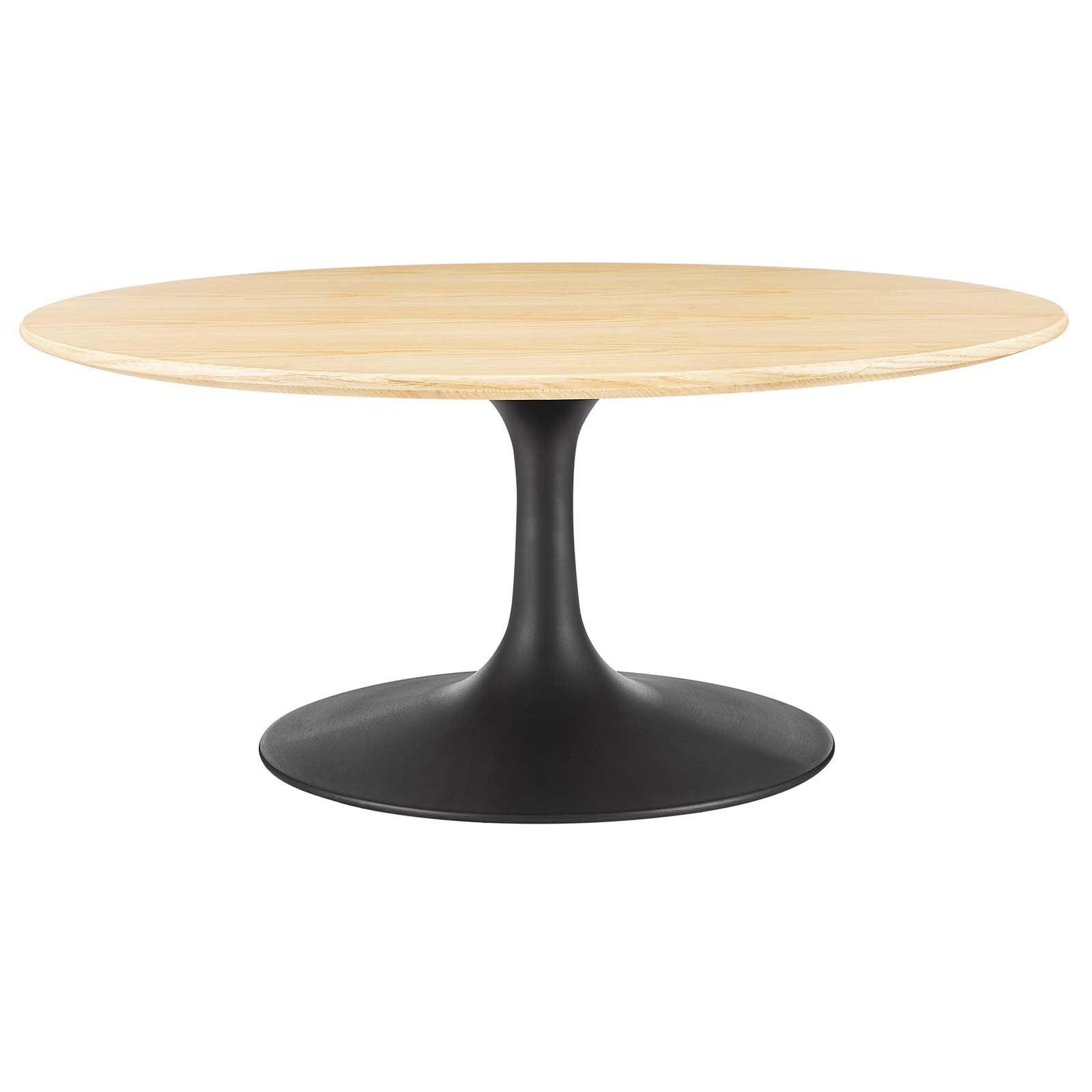 Lippa 36" Round Wood Coffee Table, EEI-4882 FredCo