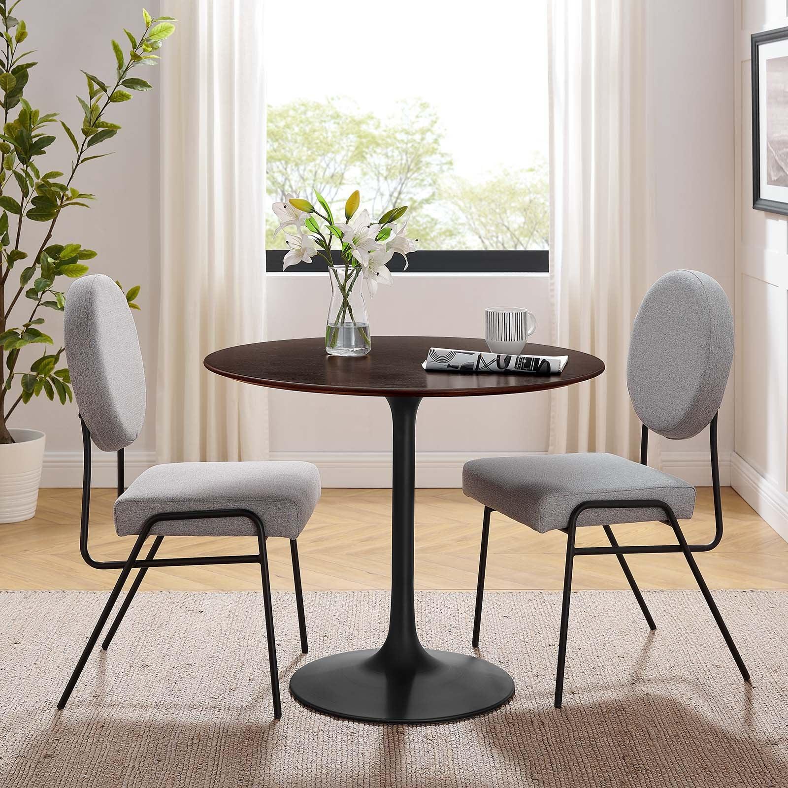 Lippa 36" Round Wood Dining Table, EEI-4862 FredCo